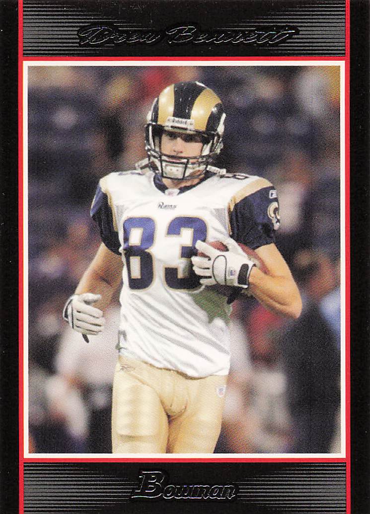 2007 Bowman Football Drew Bennett #108