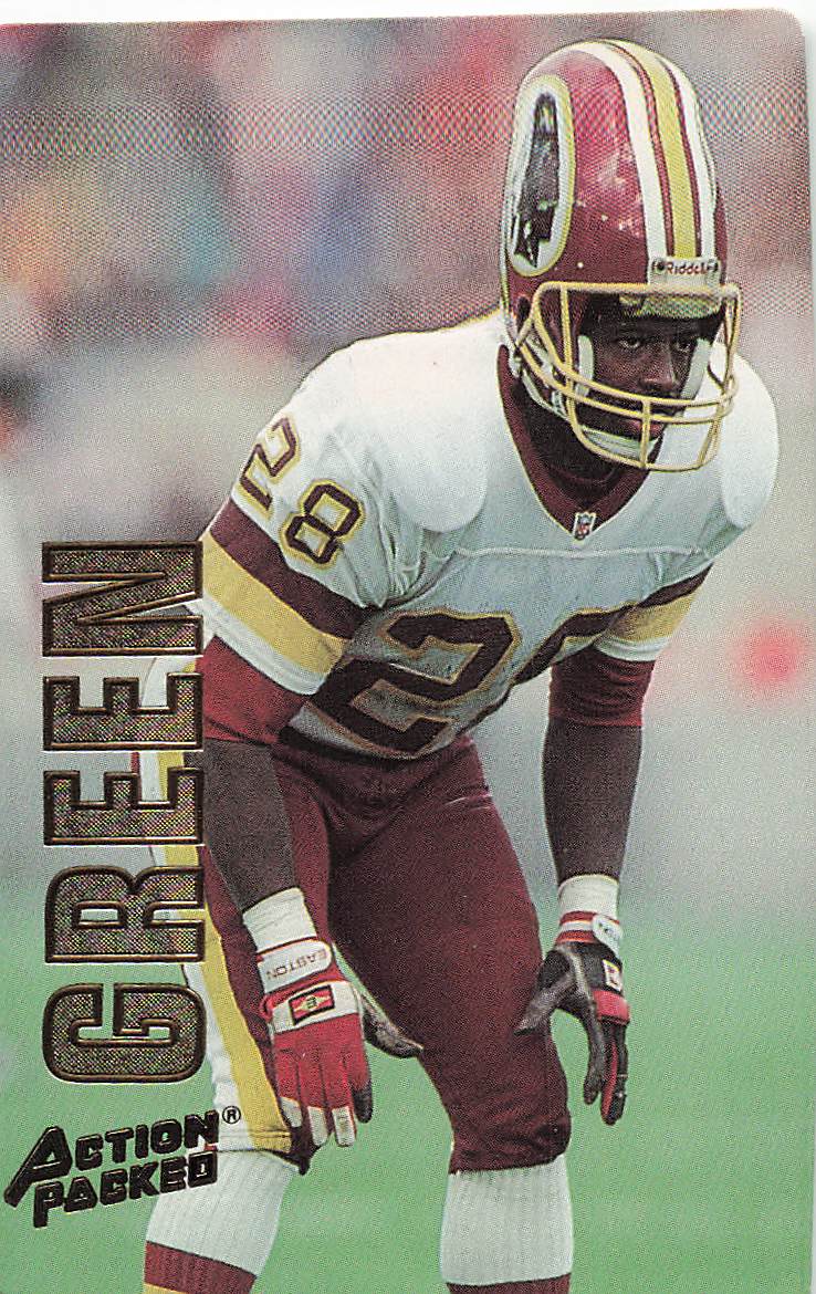 1993 Action Packed Football Darrell Green #125