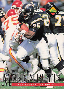 1994 Pro Line Live Football Marion Butts #228