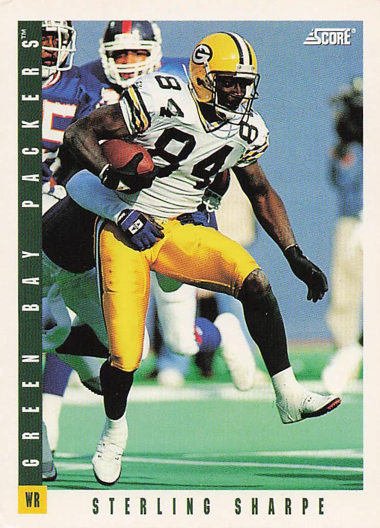1993 Score Football Sterling Sharpe #91