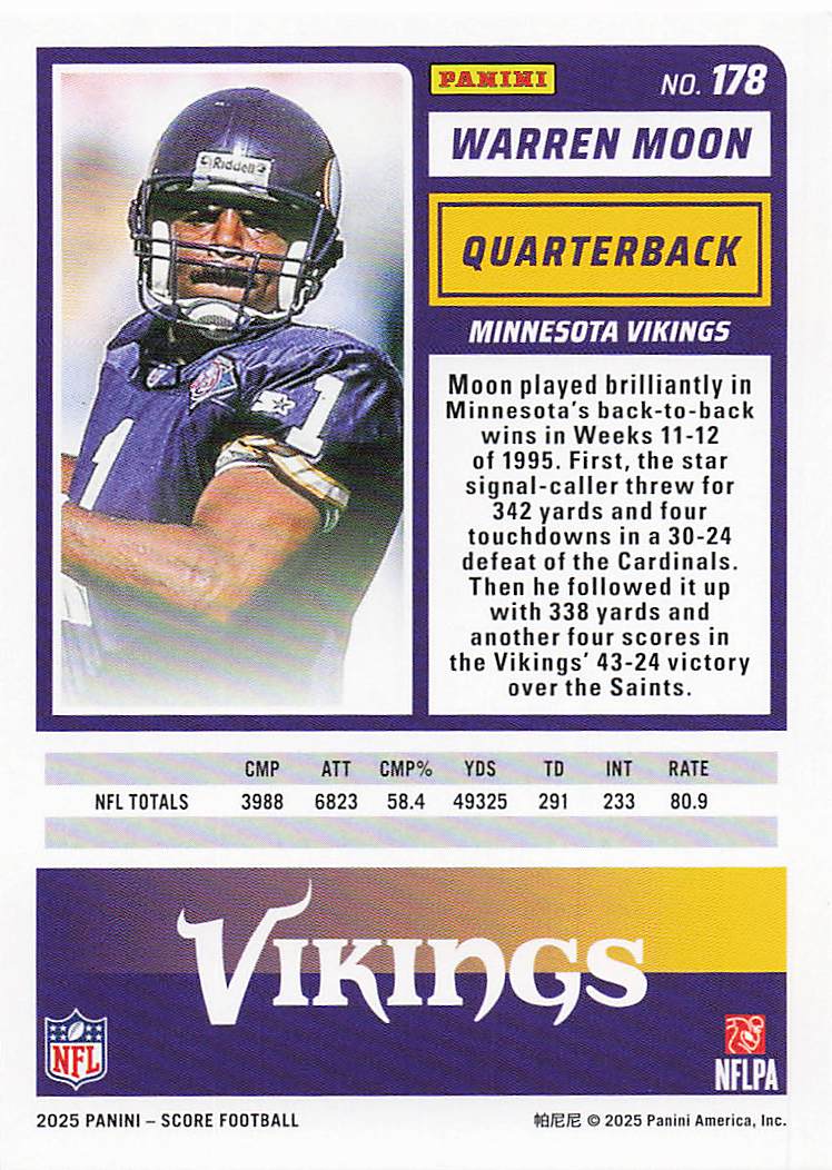 2025 Score-A-Treat Football Warren Moon #178