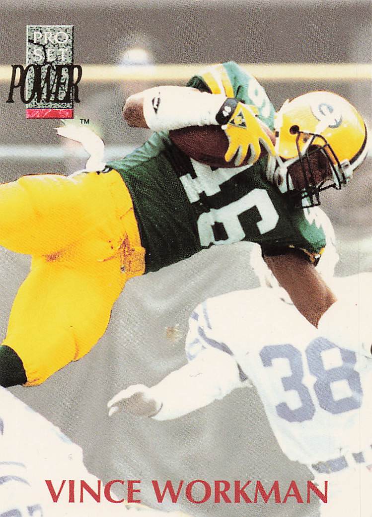 1992 Pro Set Power Football Vince Workman #146