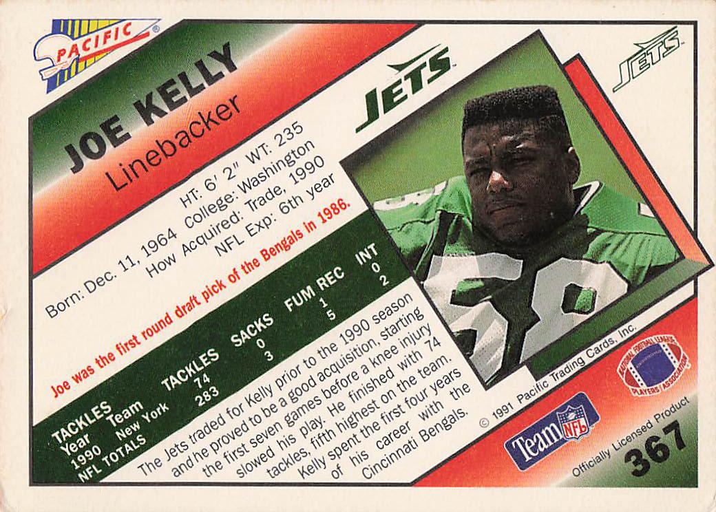 1991 Pacific Football Joe Kelly #367