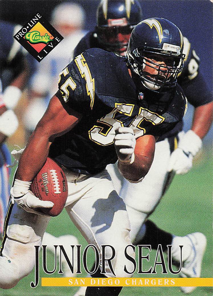1994 Pro Line Live Football Junior Seau #132