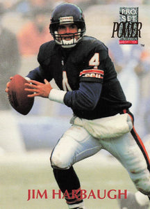 1992 Pro Set Power Football Jim Harbaugh #4