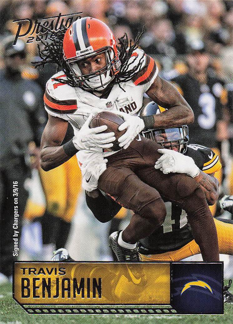 2016 Panini Prestige Football Travis Benjamin #48