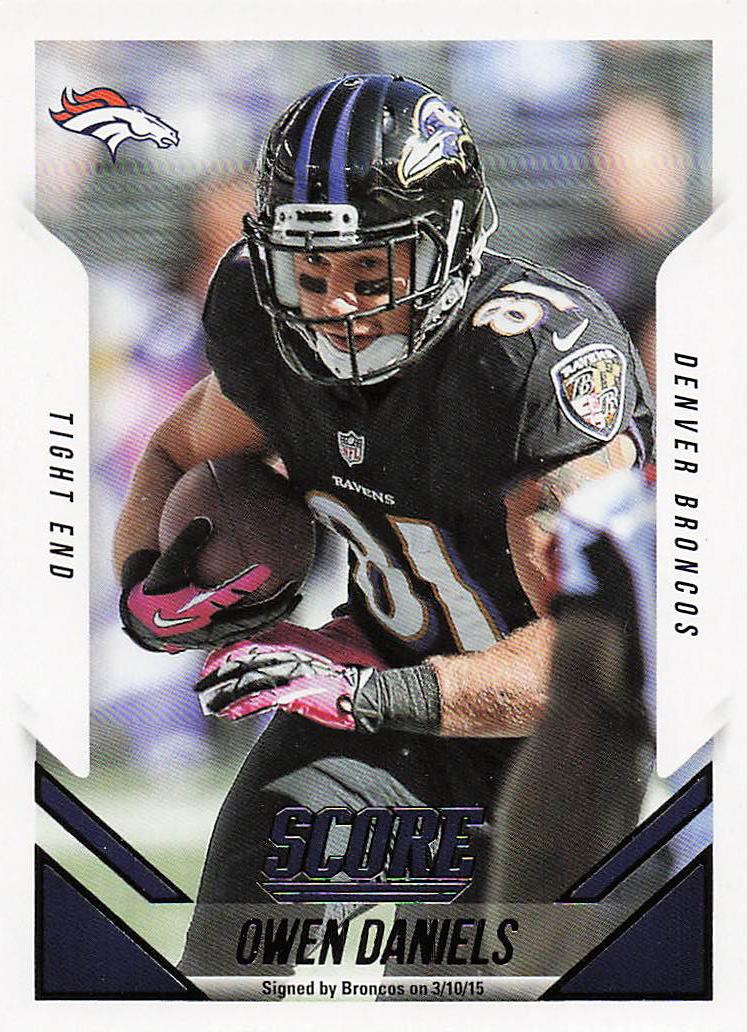 2015 Score Football Owen Daniels #161