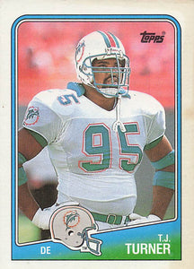 1988 Topps Football T.J. Turner #197 Rookie