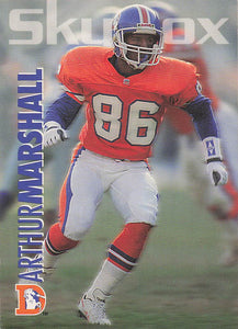 1993 SkyBox Impact Football Arthur Marshall #92 Rookie