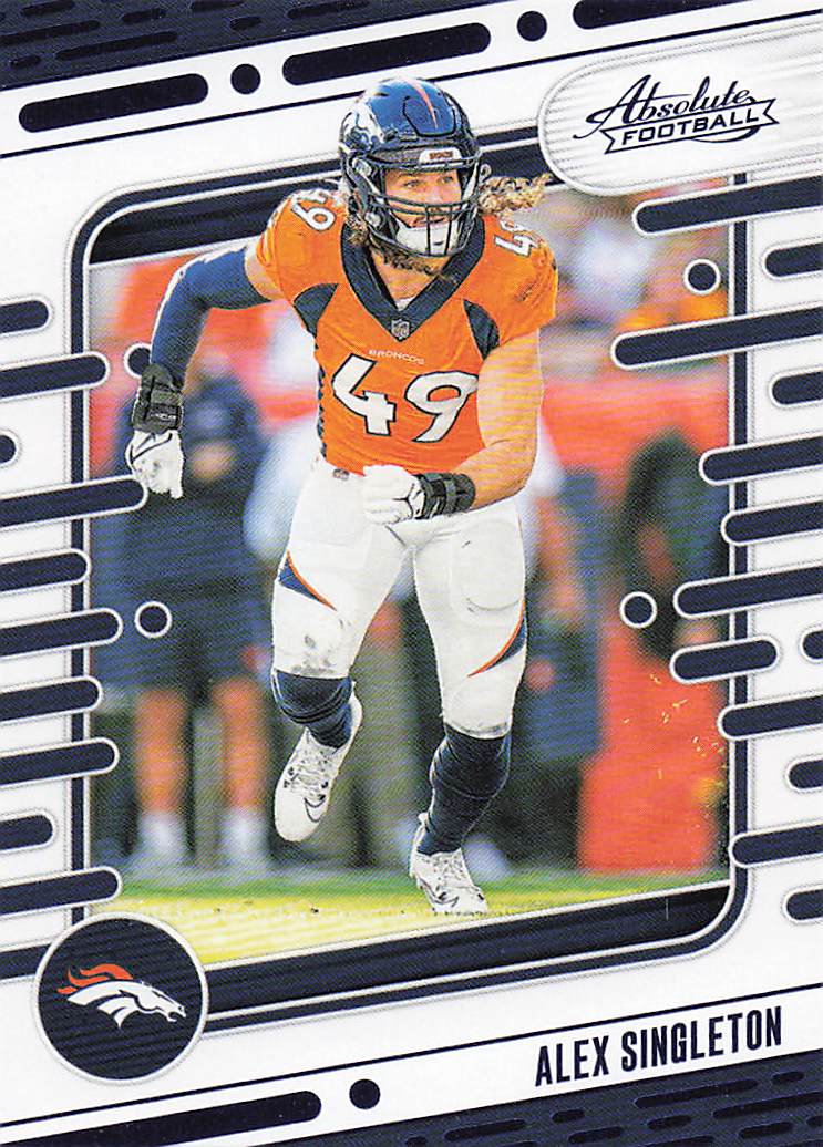 2024 Panini Absolute Football Blue Alex Singleton #32