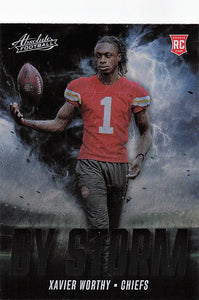 2024 Panini Absolute Football By Storm Xavier Worthy #BS-XWY