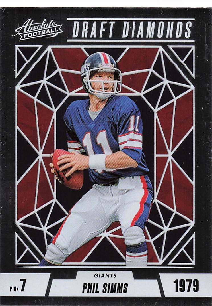 2024 Panini Absolute Football Draft Diamonds Phil Simms #DD-PSS