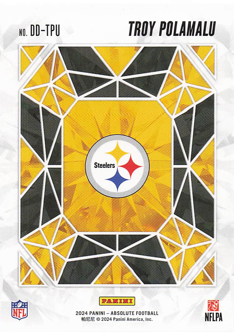 2024 Panini Absolute Football Draft Diamonds Troy Polamalu #DD-TPU