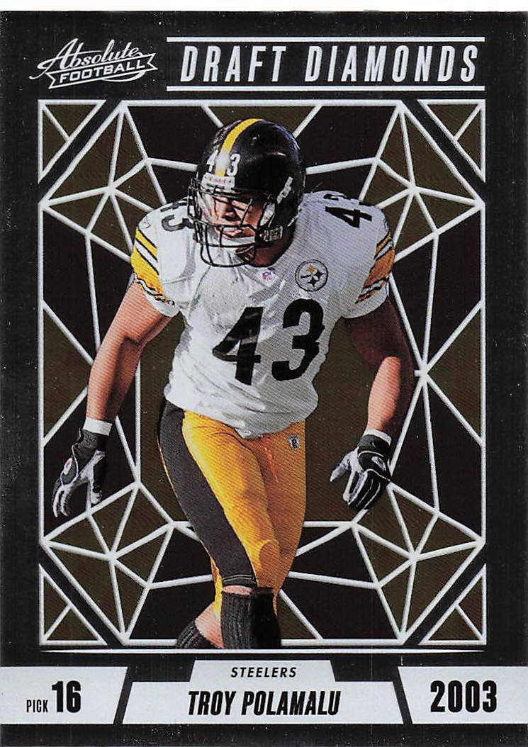 2024 Panini Absolute Football Draft Diamonds Troy Polamalu #DD-TPU