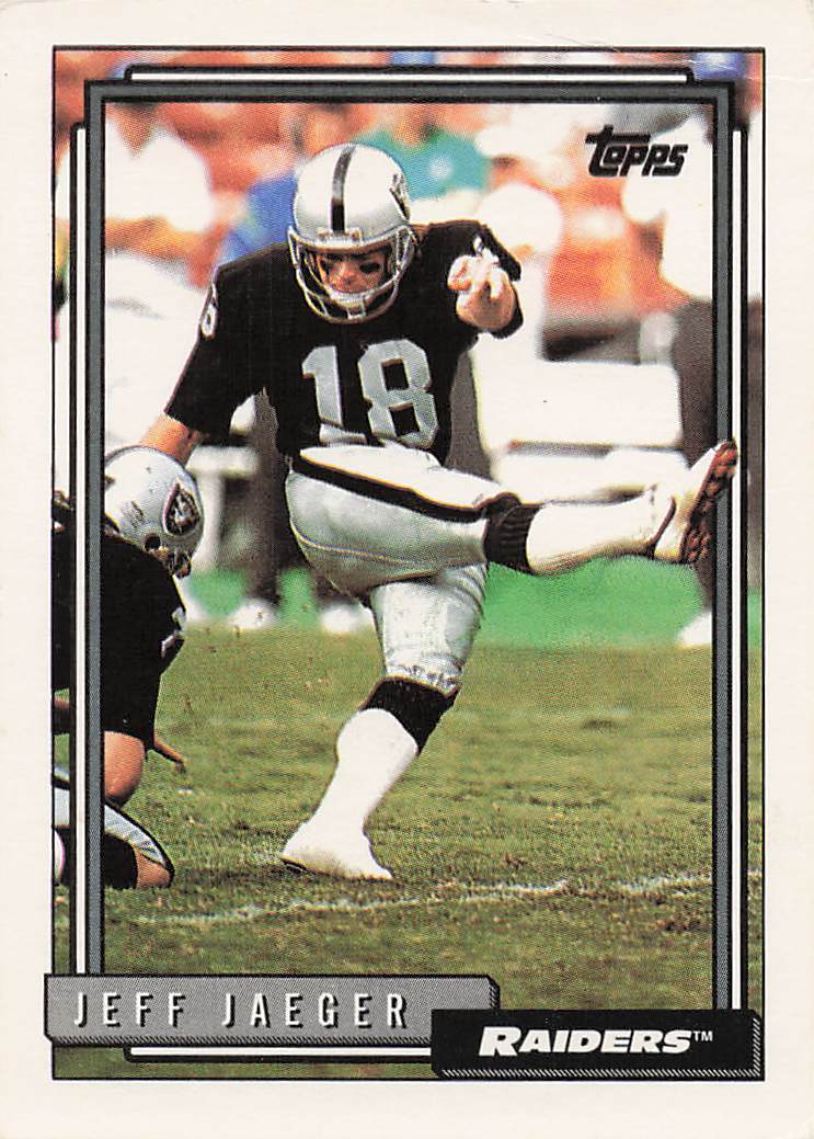 1992 Topps Football Jeff Jaeger #46