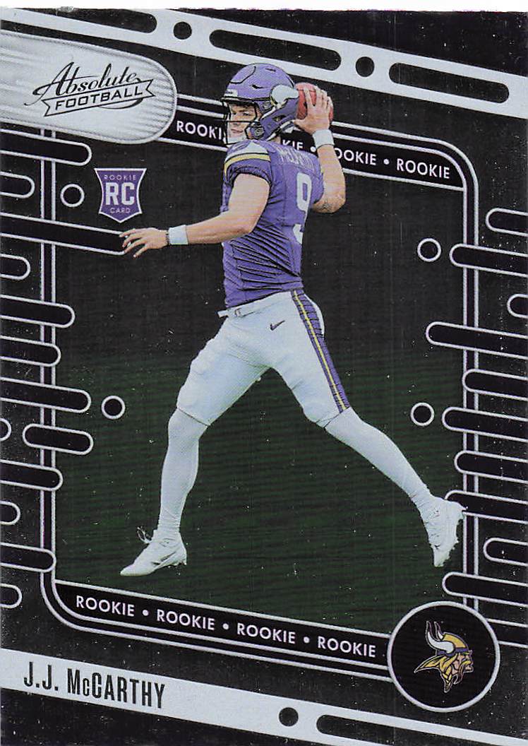 2024 Panini Absolute Football Retail J.J. McCarthy #110 Rookie