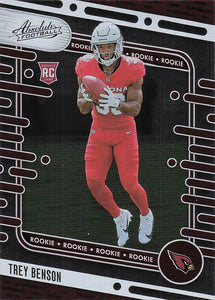 2024 Panini Absolute Football Retail Trey Benson #161 Rookie
