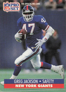 1991 Pro Set Football Greg Jackson #66 Rookie