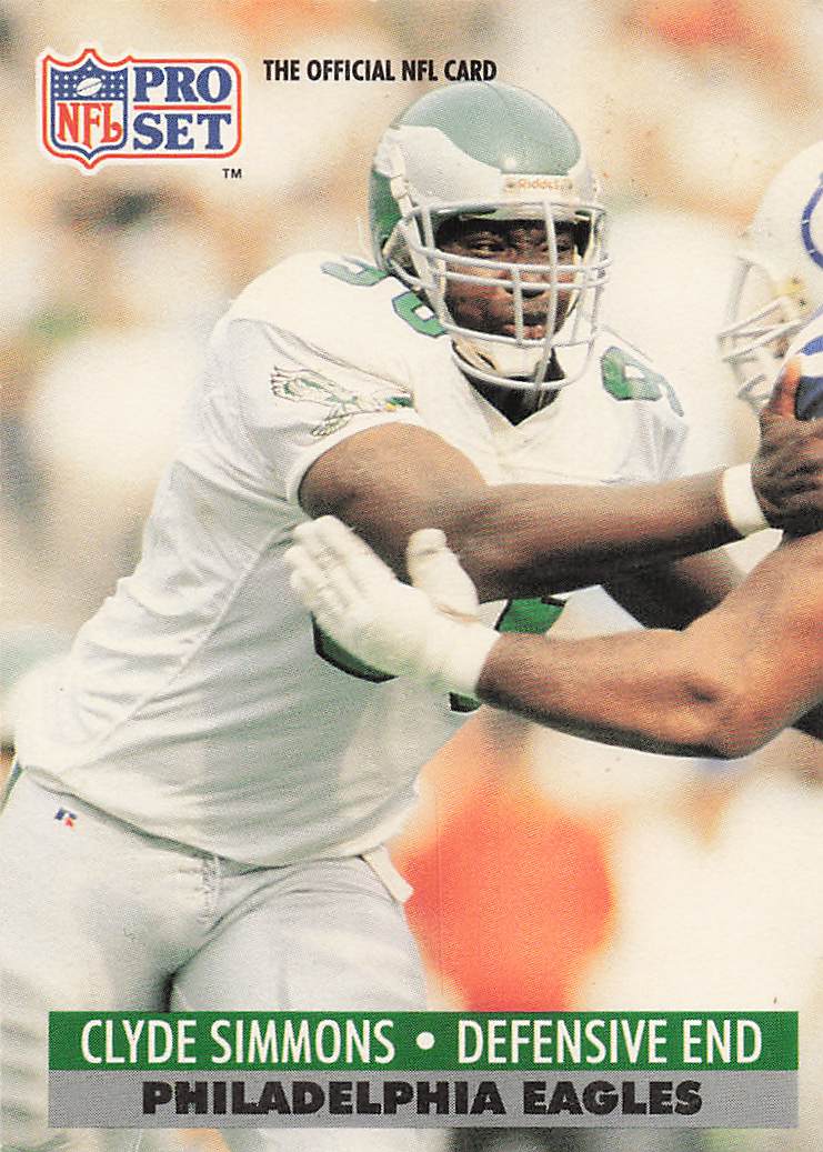 1991 Pro Set Football Clyde Simmons #258