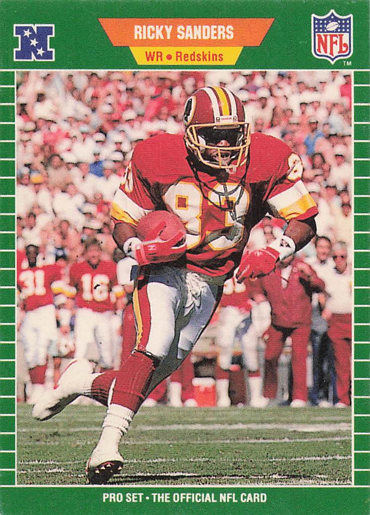 1989 Pro Set Football Ricky Sanders #435