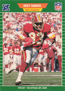 1989 Pro Set Football Ricky Sanders #435