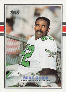1989 Topps Football Mike Quick #114