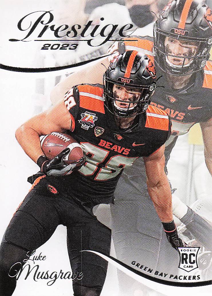 2023 Panini Prestige Football Luke Musgrave #360 Rookie