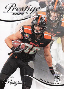 2023 Panini Prestige Football Luke Musgrave #360 Rookie