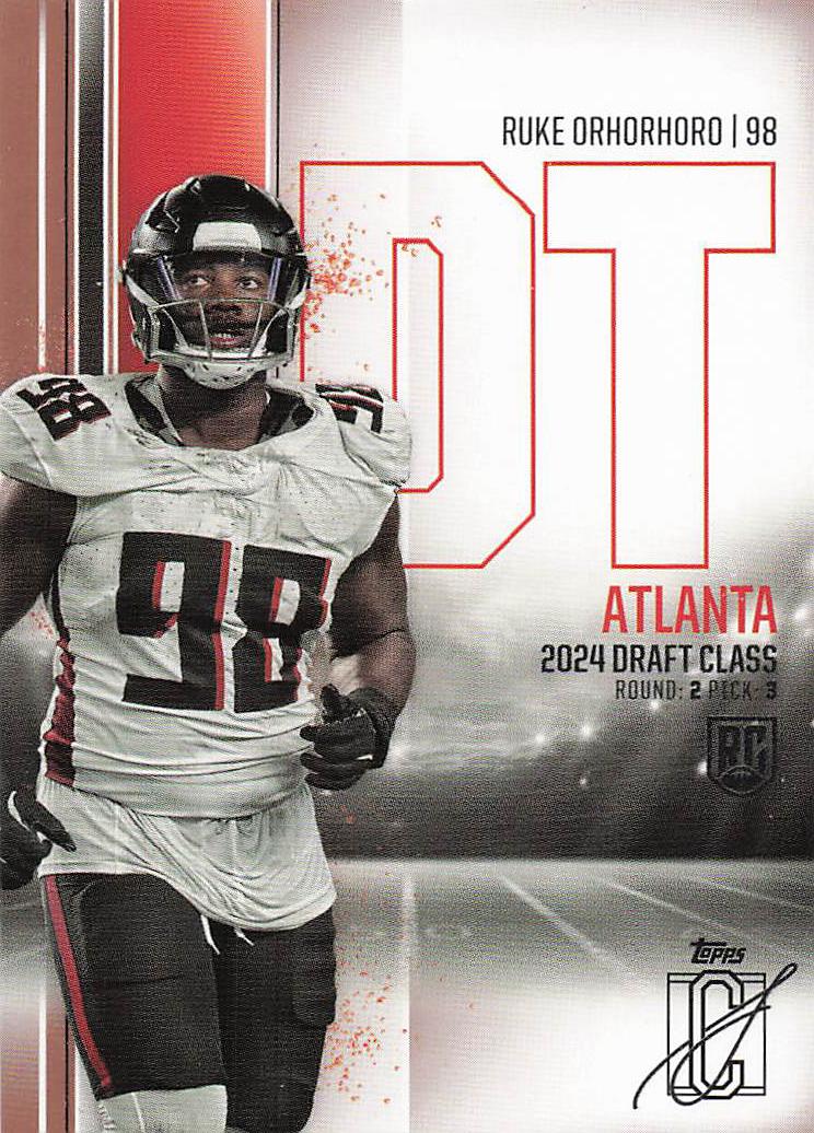 2024 Topps Signature Class Football Ruke Orhorhoro #67 Rookie