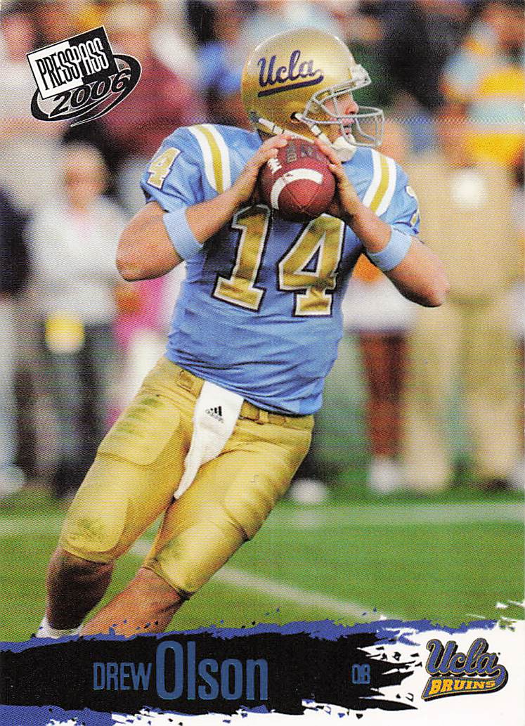2006 Press Pass Football Blue Drew Olson #B5
