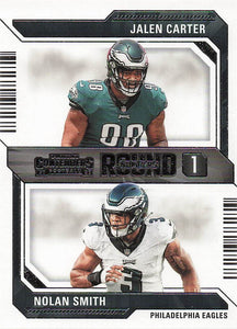 2023 Panini Contenders Football Round Numbers Jalen Carter / Nolan Smith #6