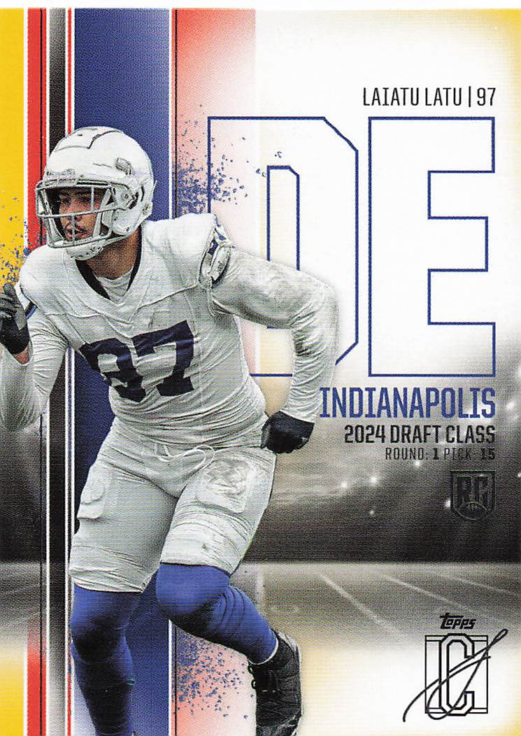 2024 Topps Signature Class Football Laiatu Latu #118 Rookie