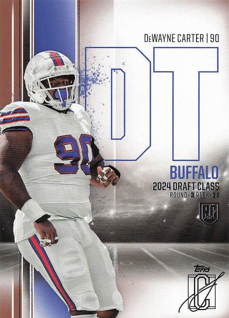 2024 Topps Signature Class Football DeWayne Carter #79 Rookie