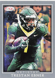2022 SAGE Artistry Football Silver Trestan Ebner #84