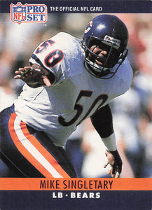 1990 Pro Set Football Mike Singletary #57