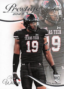 2023 Panini Prestige Football Tyree Wilson #384 Rookie