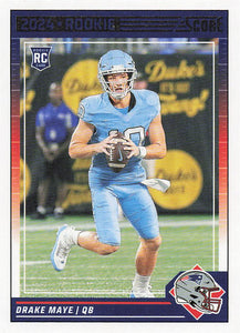 2024 Score Football Drake Maye #303 Rookie