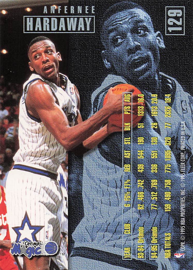 1995-96 Fleer European Basketball Anfernee Hardaway #129