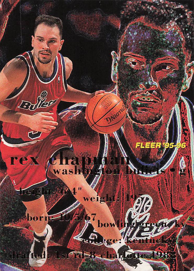 1995-96 Fleer Basketball Rex Chapman #191