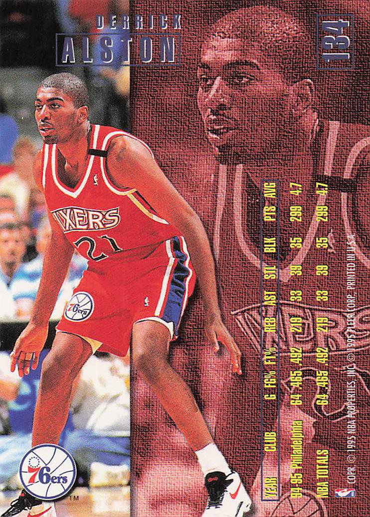 1995-96 Fleer Basketball Derrick Alston #134