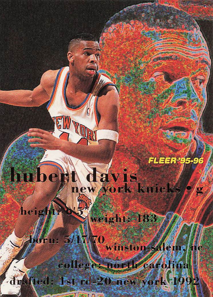 1995-96 Fleer Basketball Hubert Davis #119