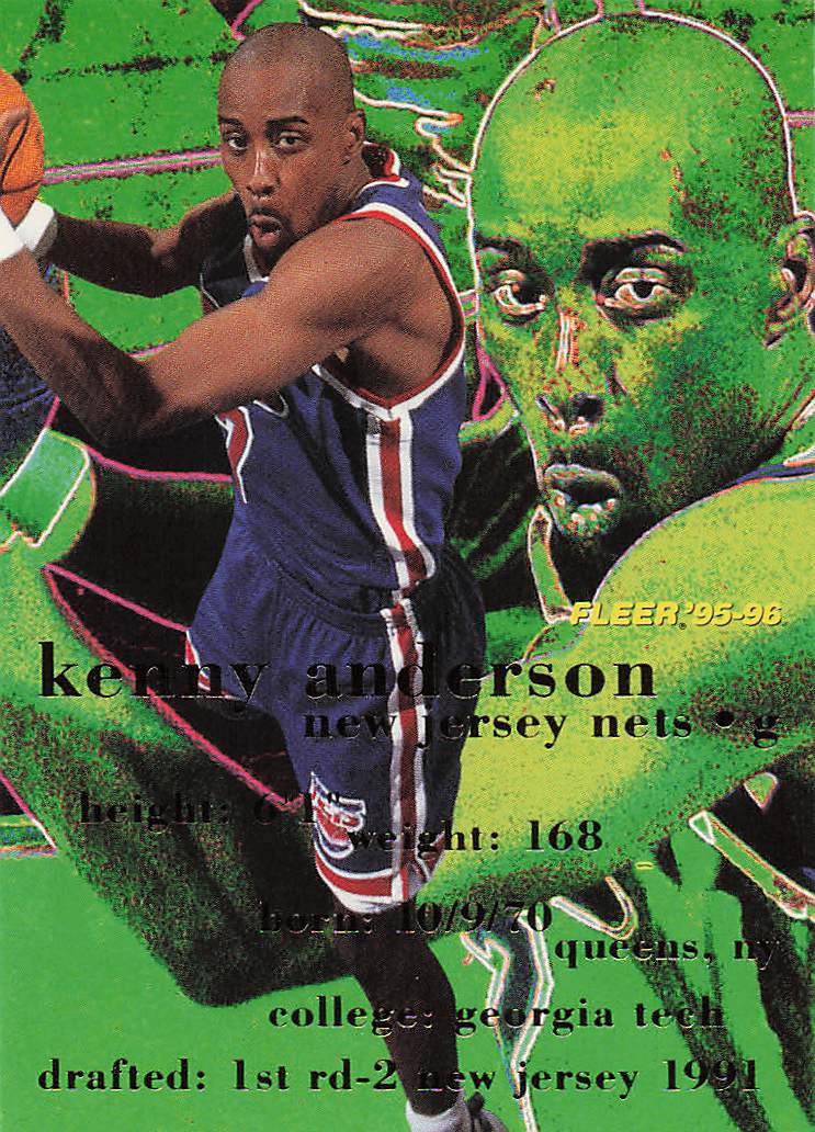 1995-96 Fleer Basketball Kenny Anderson #112