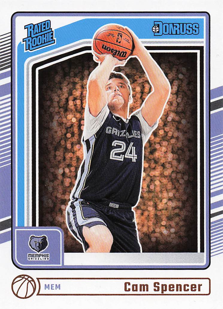 2024-25 Donruss Basketball Cam Spencer #235 Rookie