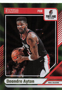 2024-25 Donruss Basketball Holo Green Laser Deandre Ayton #80