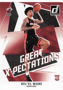 2024-25 Donruss Basketball Great X-Pectations Kel'el Ware #11