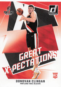 2024-25 Donruss Basketball Great X-Pectations Winter Donovan Clingan #21