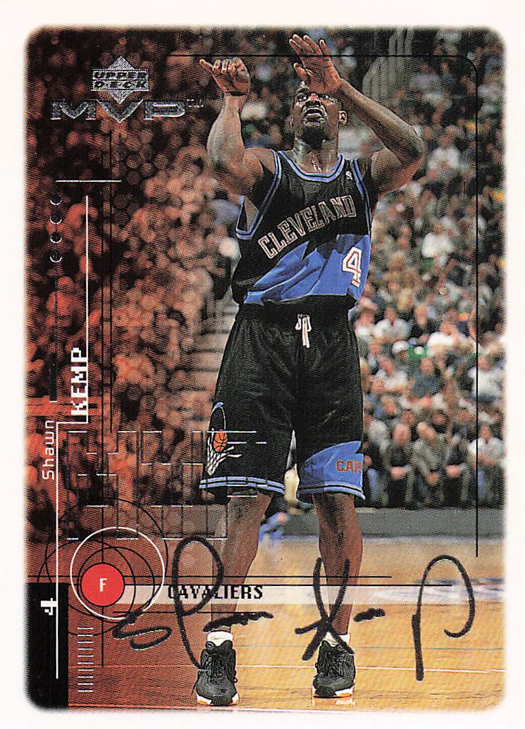 1999-00 Upper Deck MVP Basketball Silver Script Shawn Kemp #25