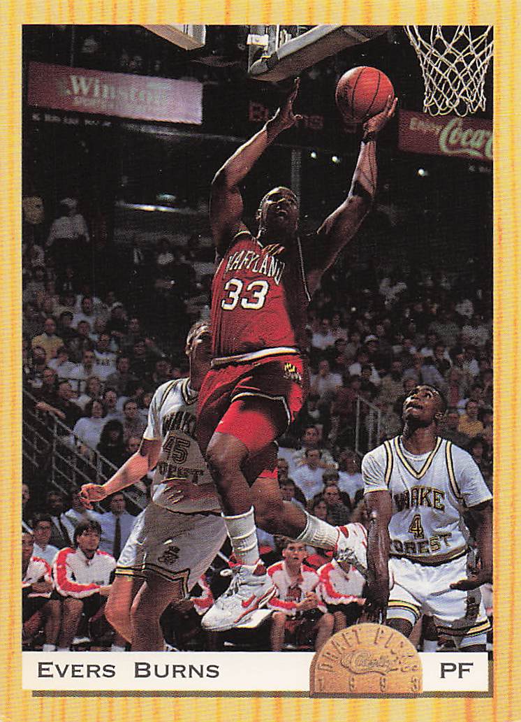 1993 Classic Draft Picks Basketball Evers Burns #18