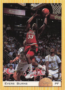 1993 Classic Draft Picks Basketball Evers Burns #18
