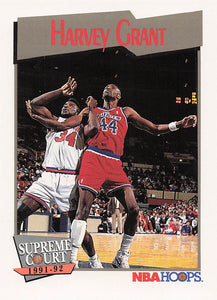 1991-92 Hoops Basketball Harvey Grant #501